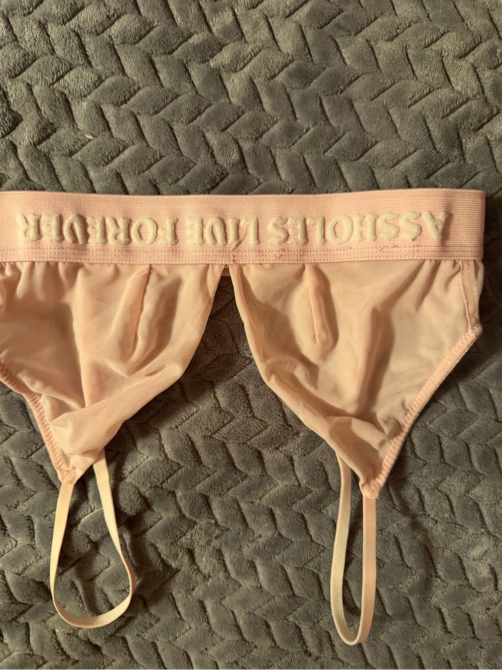 Pink Bralette with Elastic Logo Band